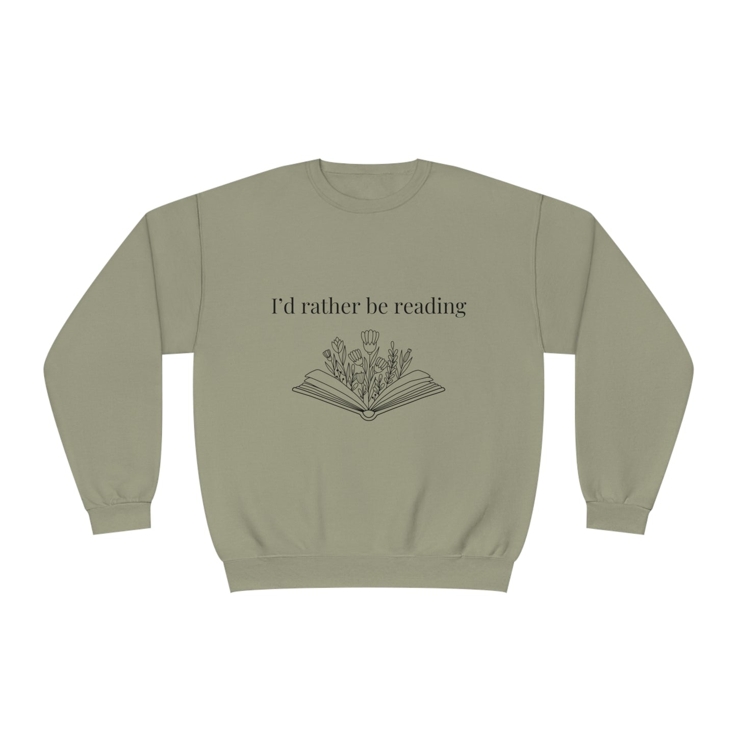 I'd rather be reading Crewneck Sweatshirt