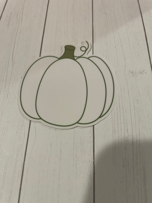 White Pumpkin Sticker