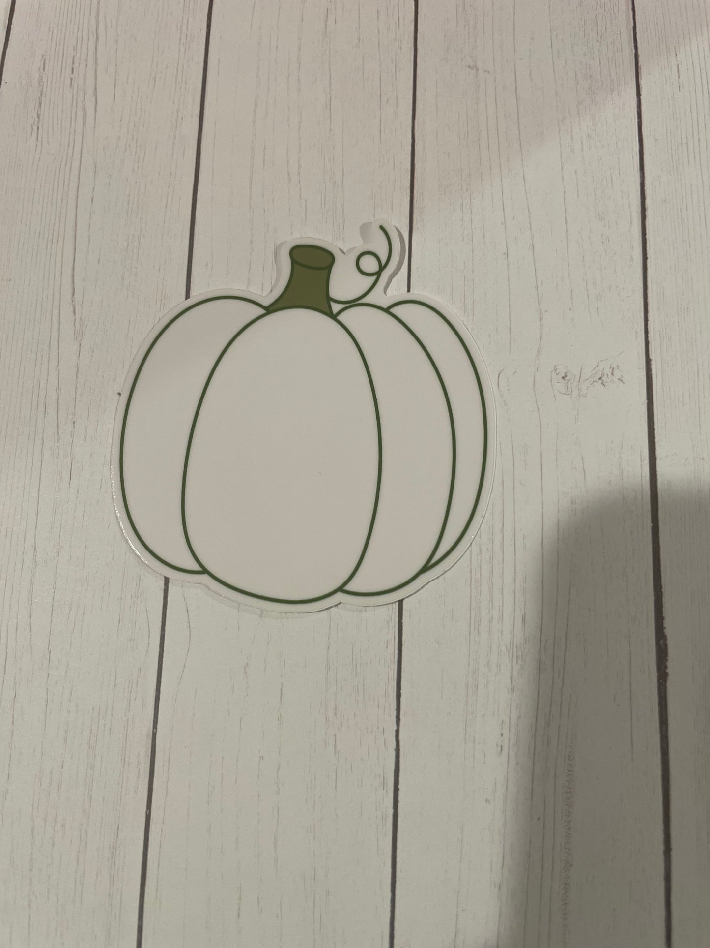 White Pumpkin Sticker