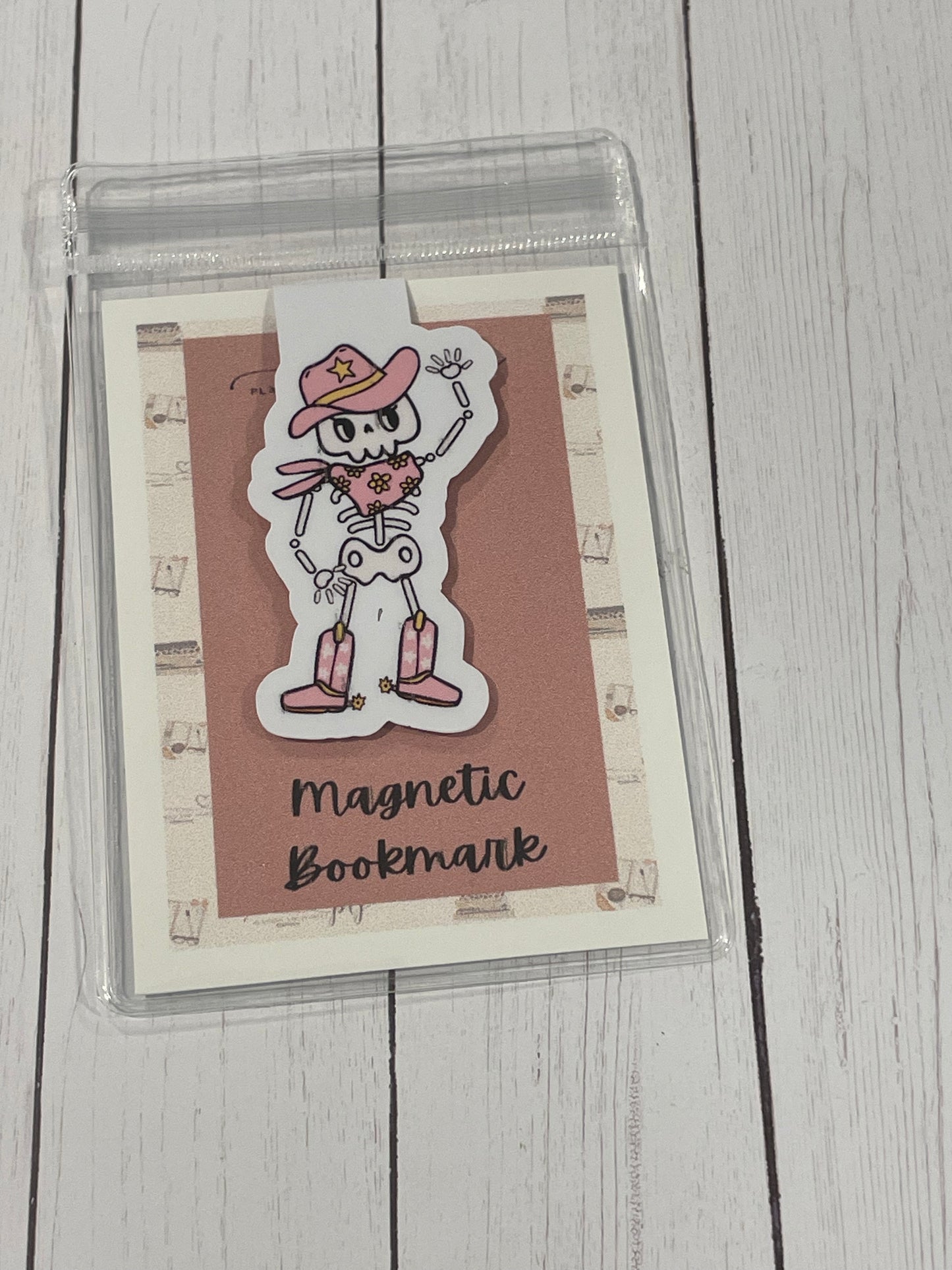 Dancing Skeleton Magnetic Bookmark