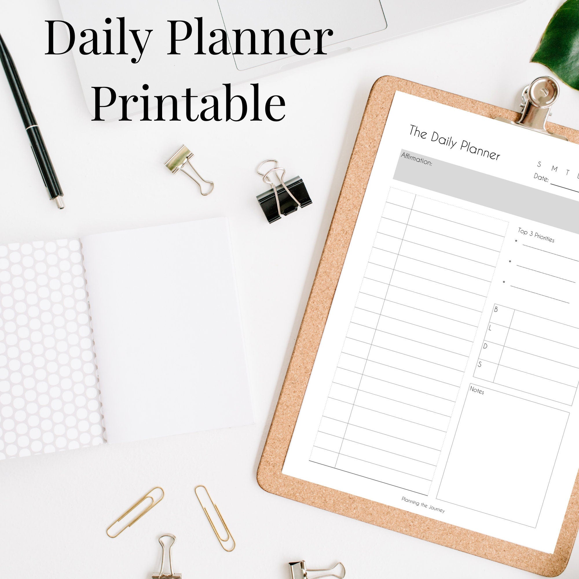 Daily Planner Printable – Planning the Journey