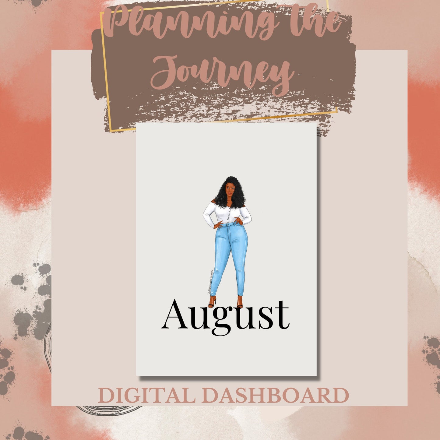 August Printable Planner Dashboard