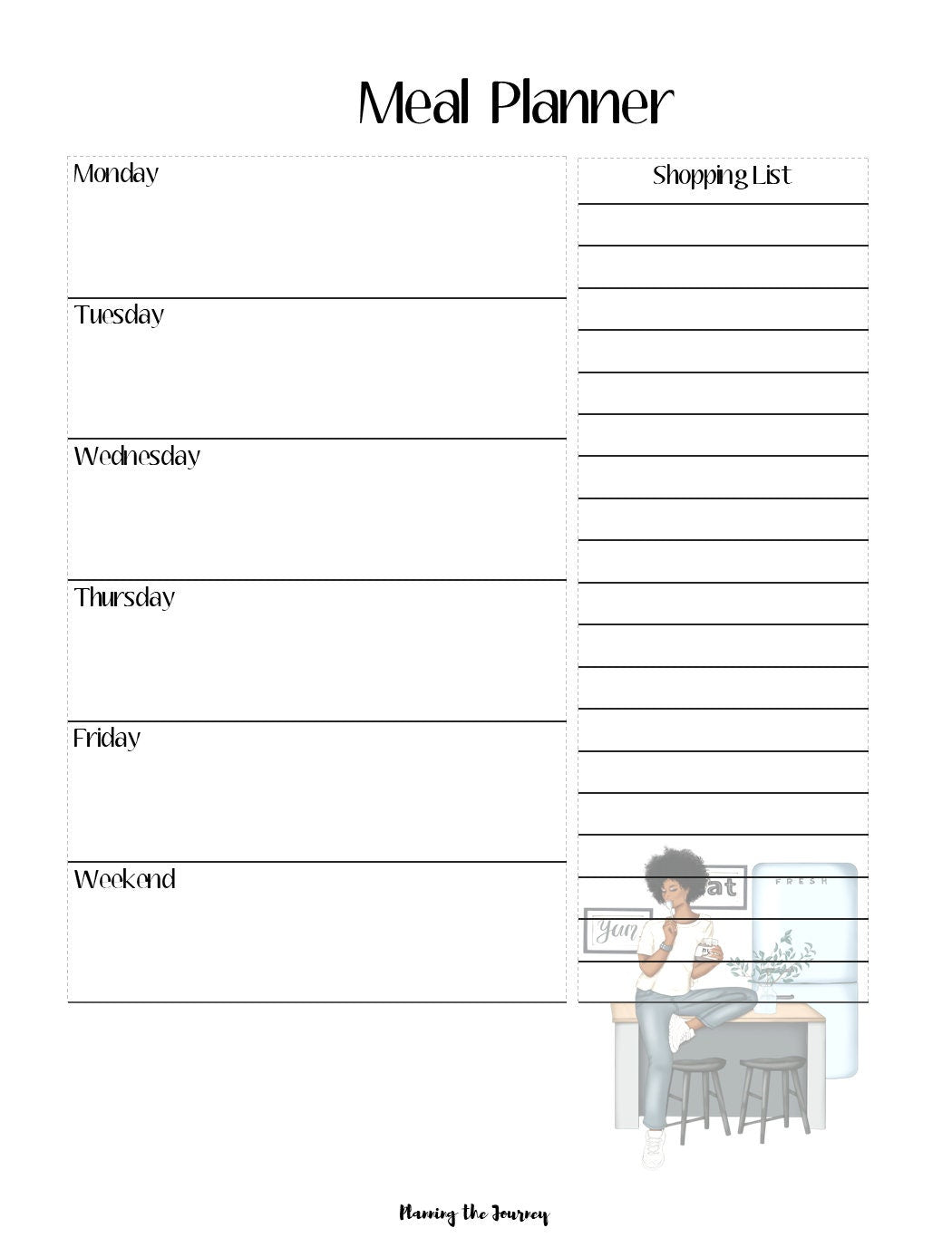 Printable Meal Planner